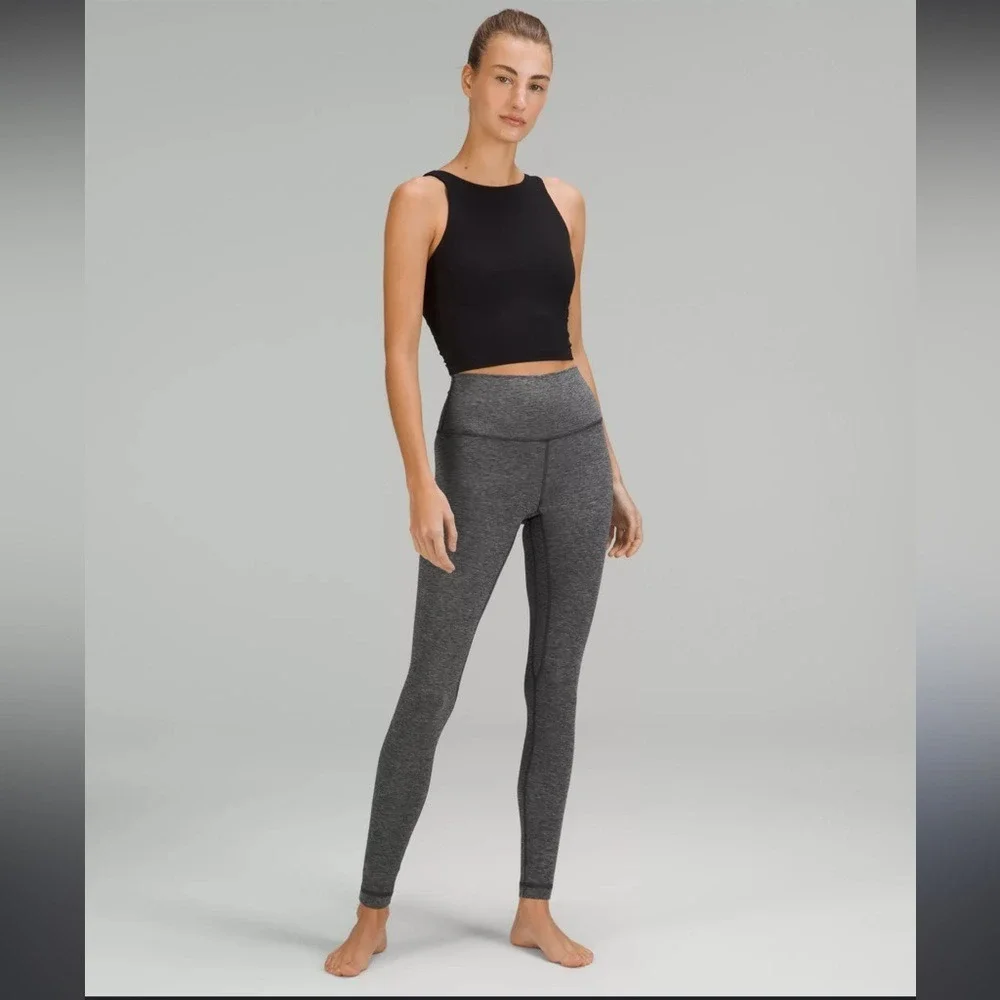 Lululemon grey Wunder Under‎ leggings full length size 6